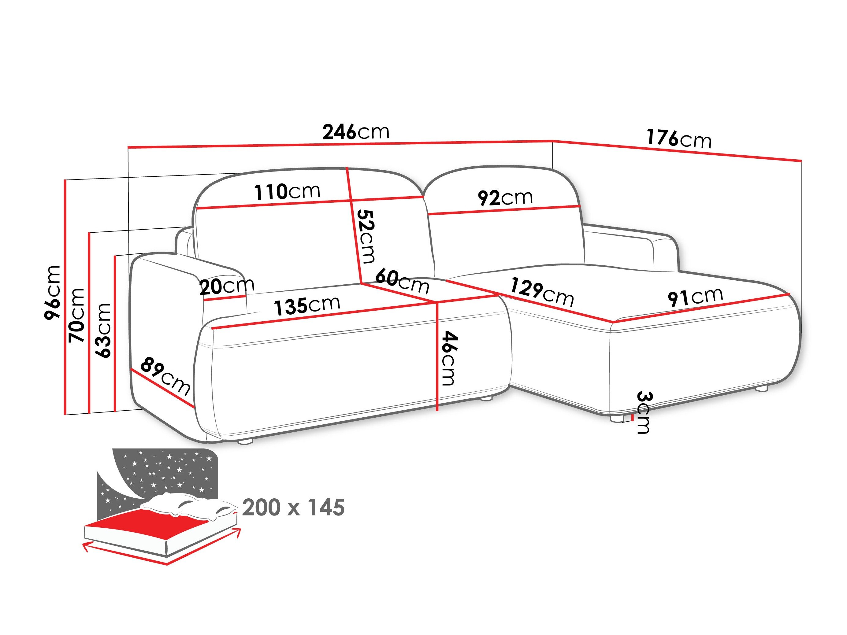 Hjørnesofa ComfiDream Marila (Perfect Harmony 02)
