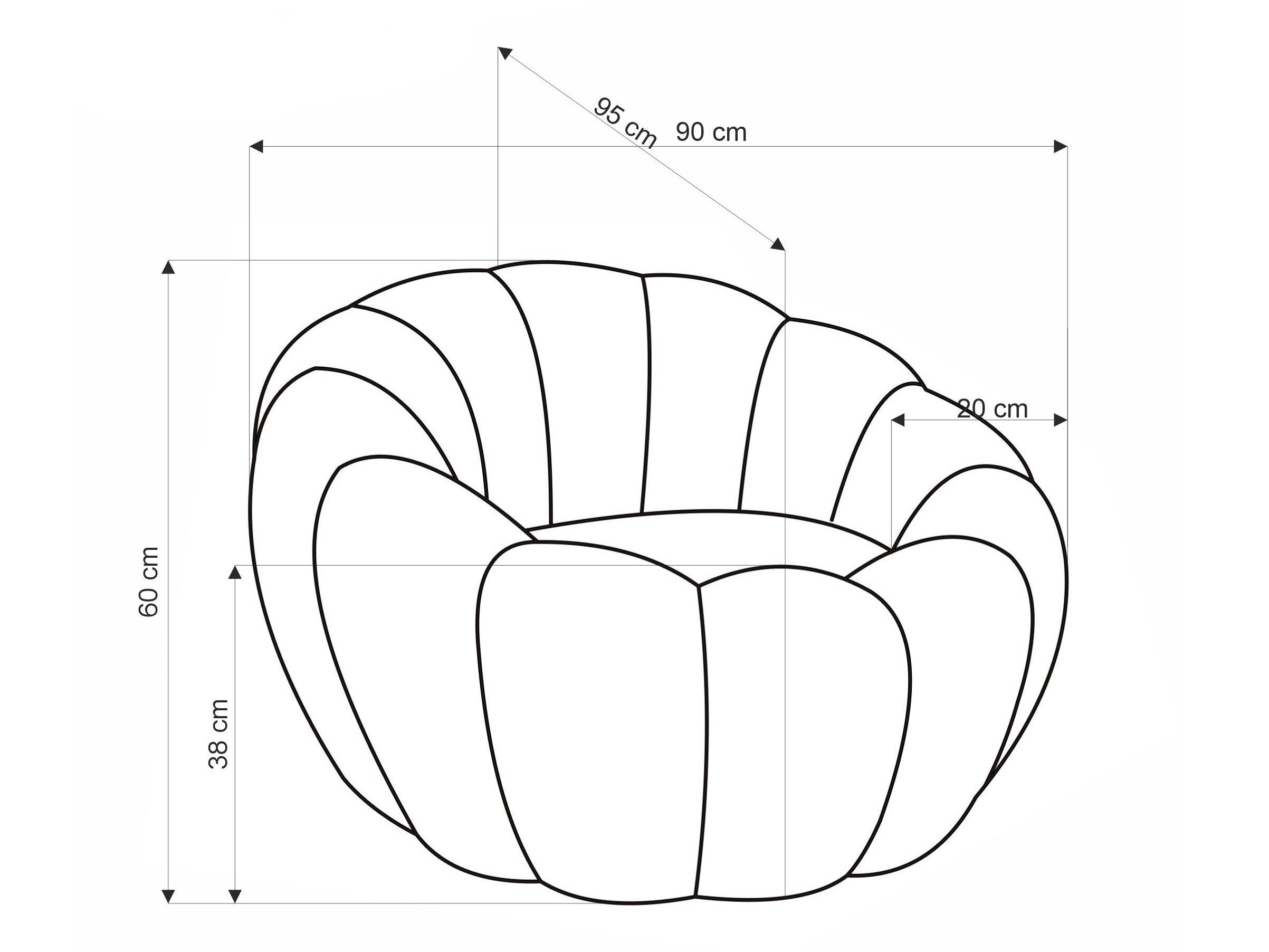 Lænestol Houston 2018 (Fløde)