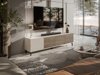 TV-meubel Luelia 114 (Notenhout + Kasjmier)