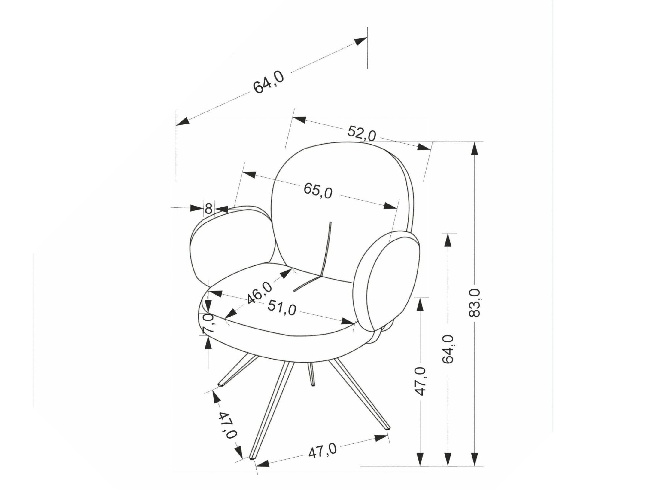 Stol Houston 1998 (Brun)
