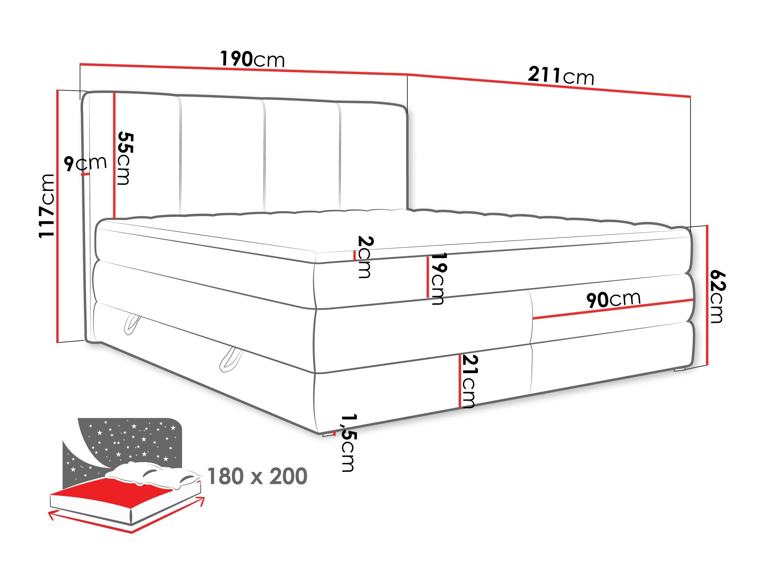 Kontinentalseng ComfiDream 205 (Onega 03)