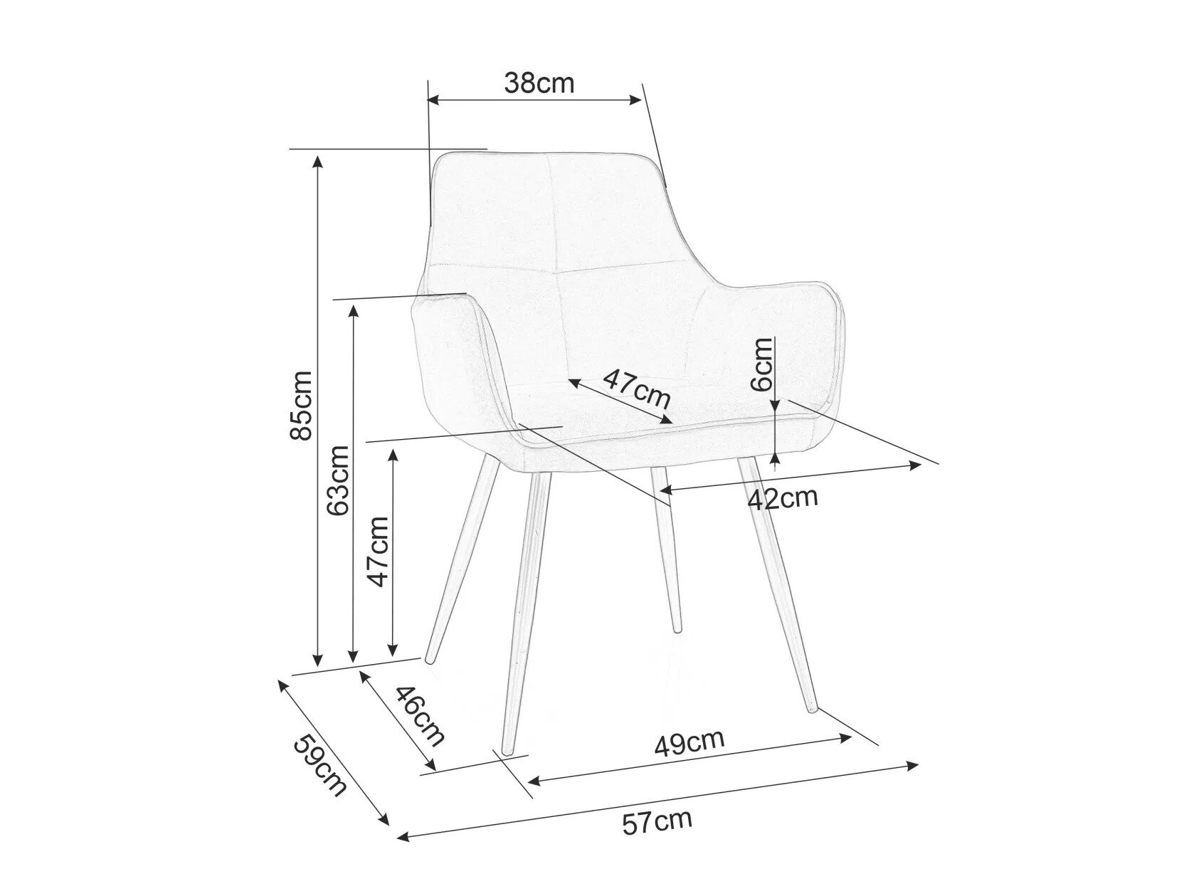 Stol Detroit 812 (Grøn)
