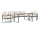 Buiten meubilair set Dallas 4733 (Zwart + Beige)