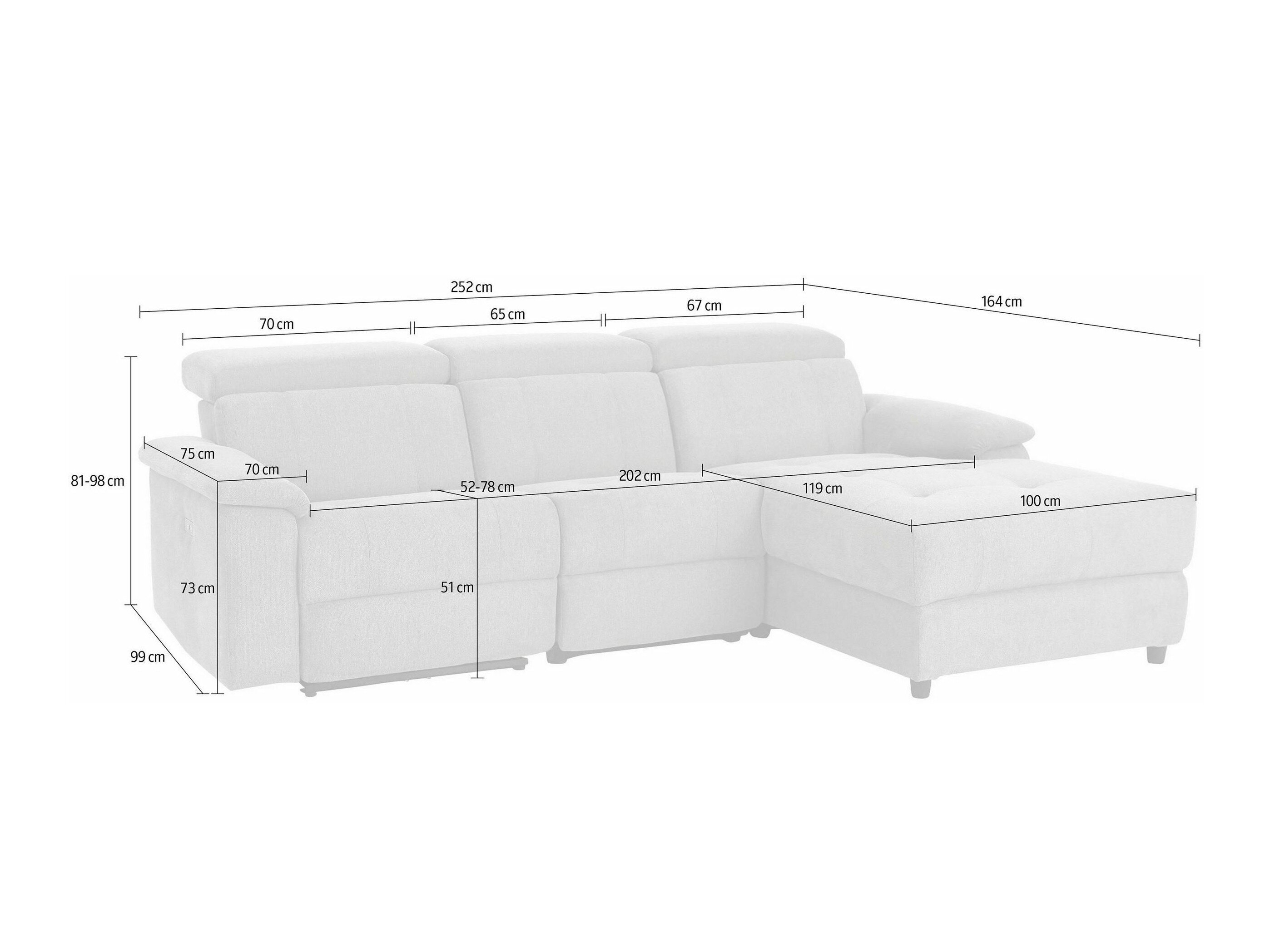 Pehme nurga recliner Denton 1503 (Must)