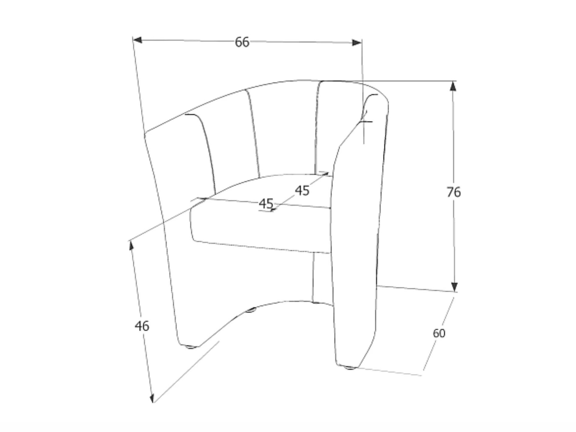 Fauteuil Detroit 854 (Lichtgrijs)