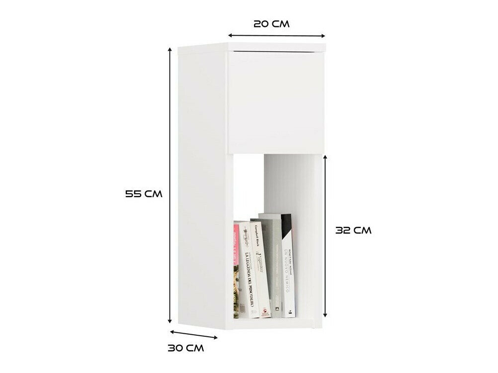 Sengebord Mandeville 304 (Antracit + Artisan eg)