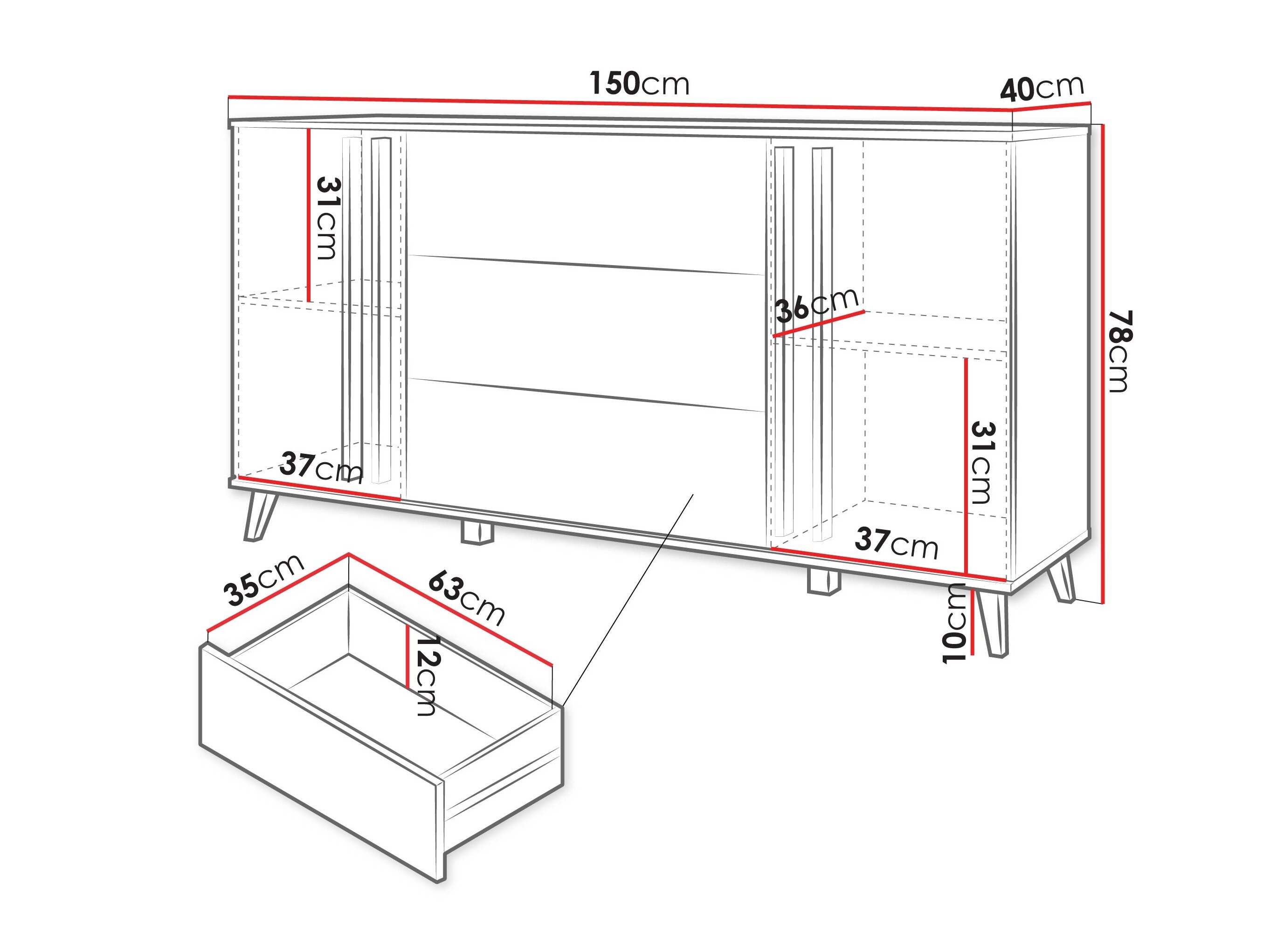 Kommode Facetor (Congo)