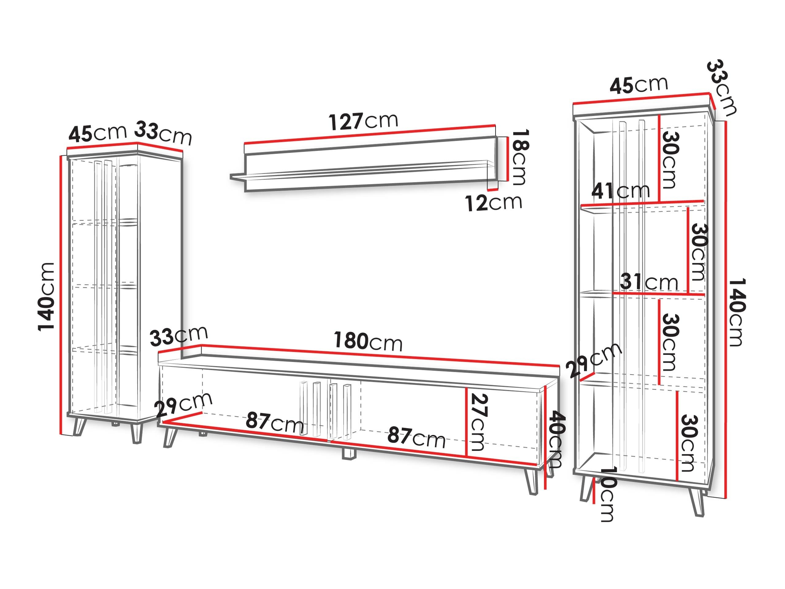 Stuemøbelsæt Facetor (Artisan eg + Grafit)