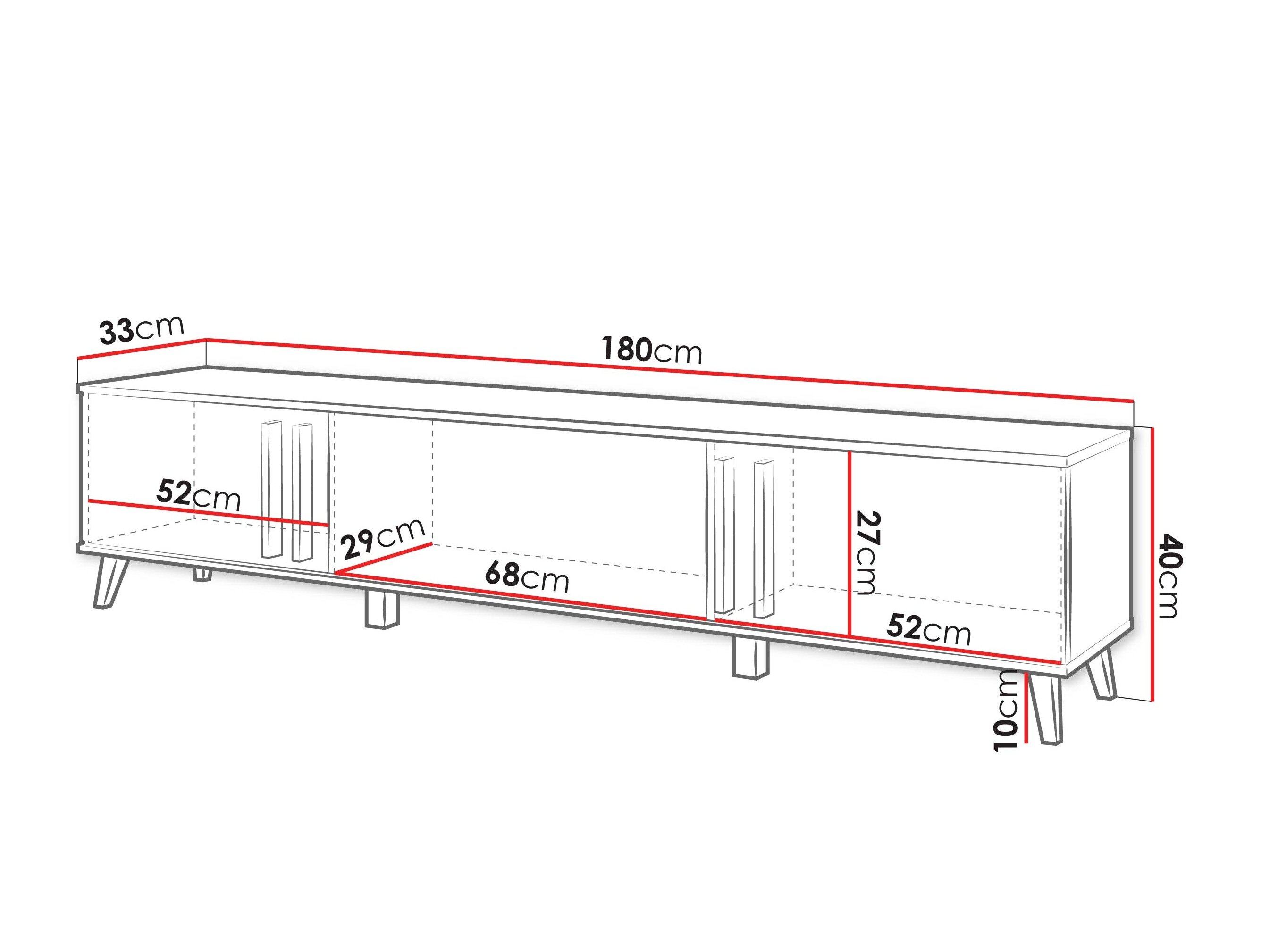 TV-bord Temora 101 (Artisan eg + Grafit)