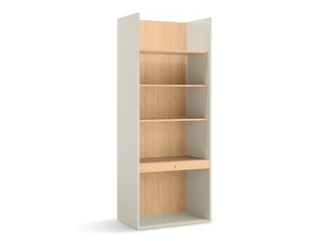 Boekenkast Evareve 103 (Eiken + Lichtbruin)