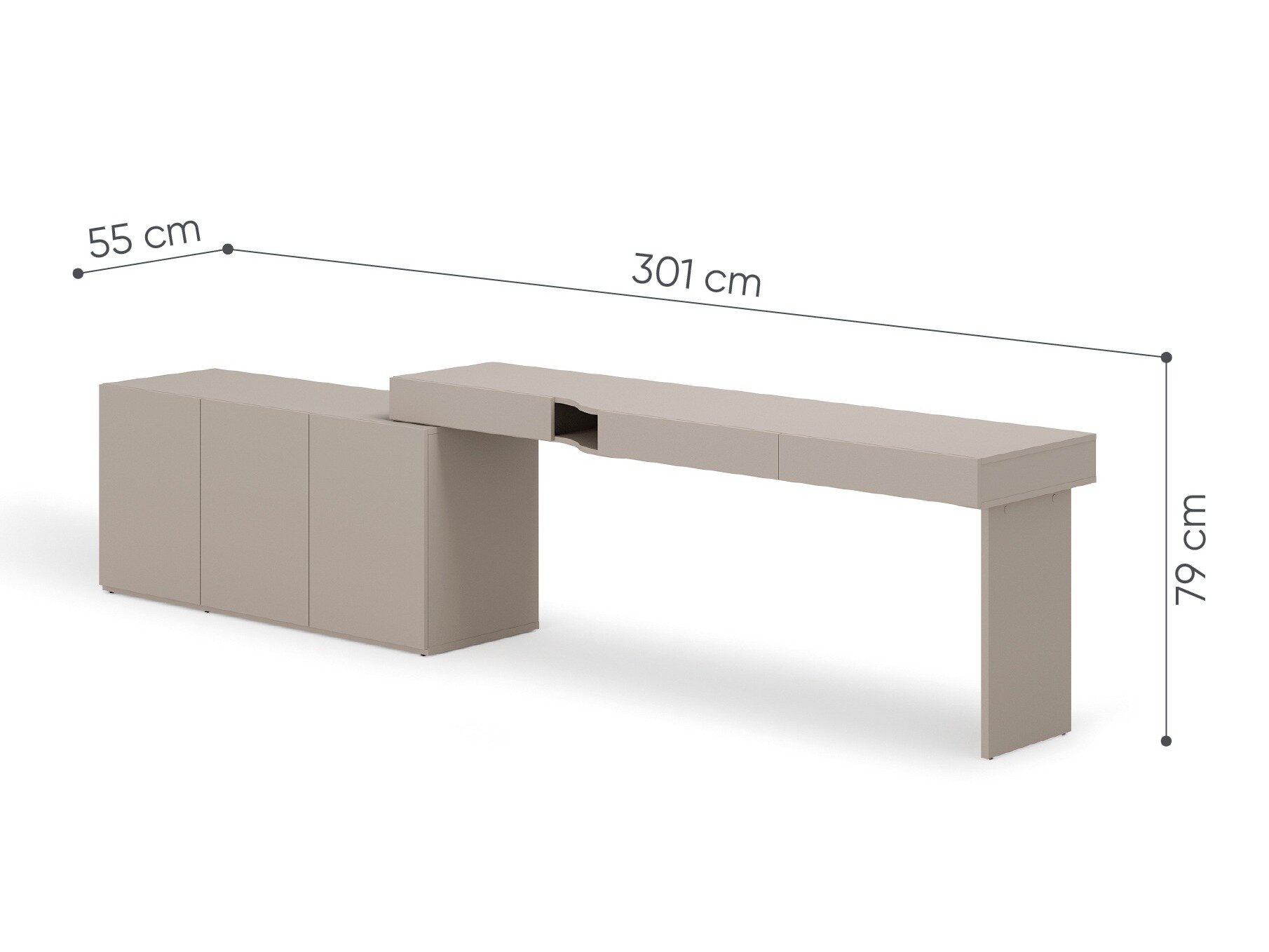 Skrivebord Evareve 111 (Højre)