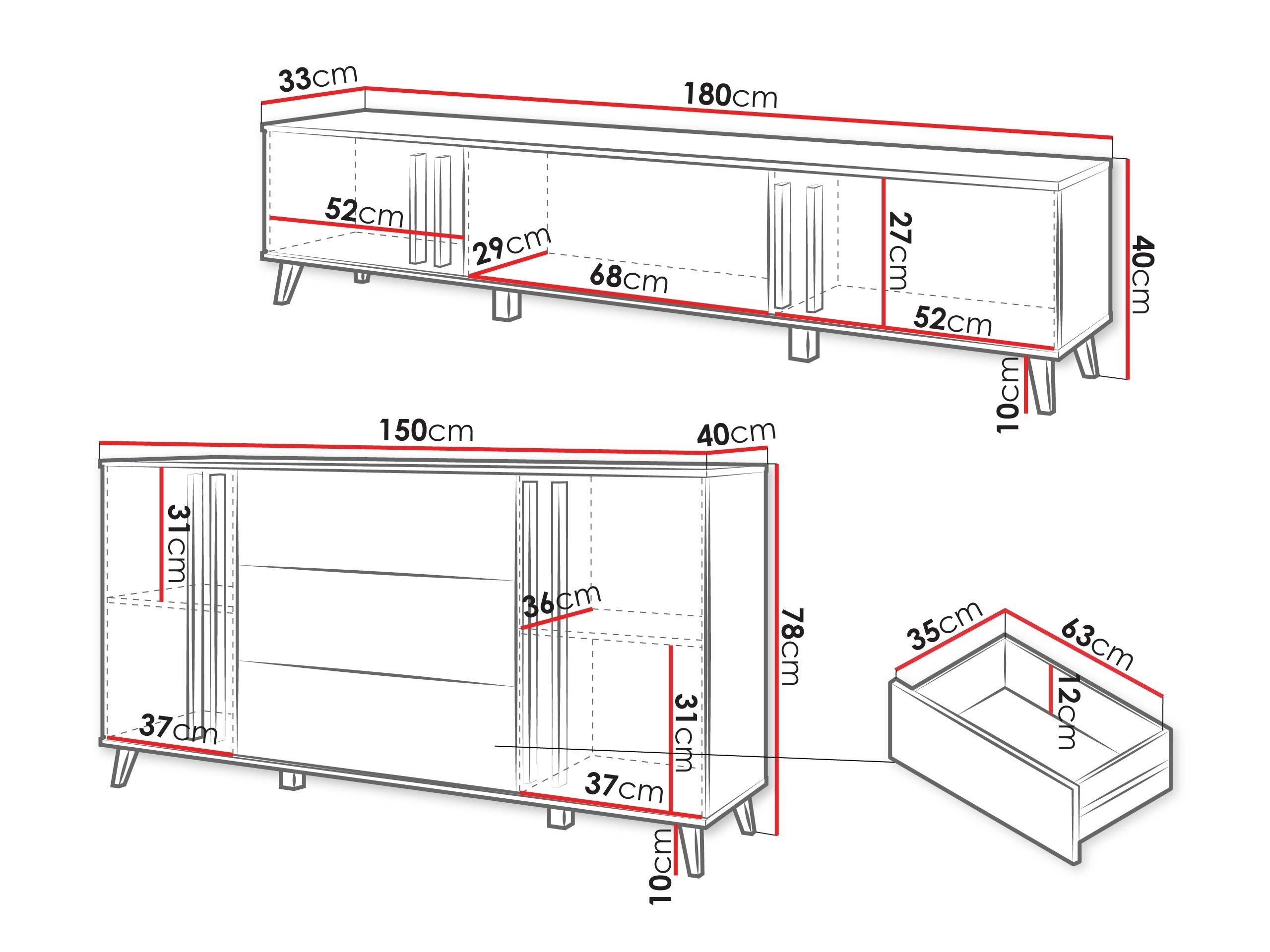Stuemøbelsæt Facetor III (Grafit)