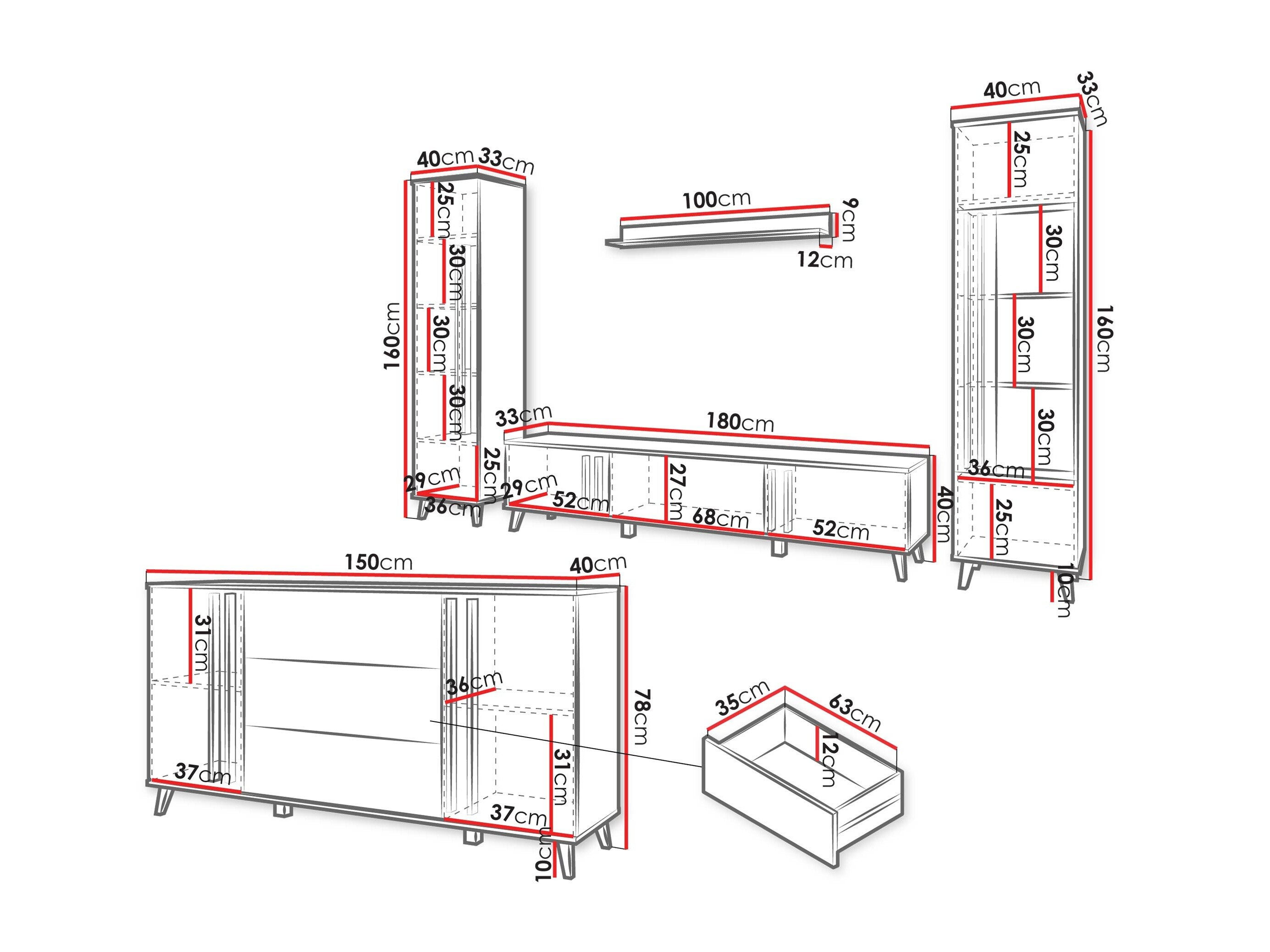 Stuemøbelsæt Facetor IV (Congo)