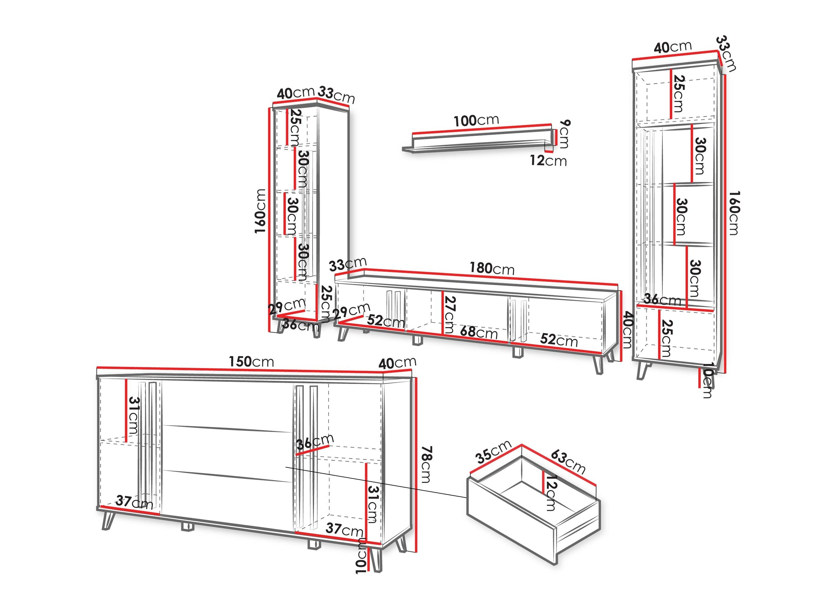 Stuemøbelsæt Facetor IV (Congo)