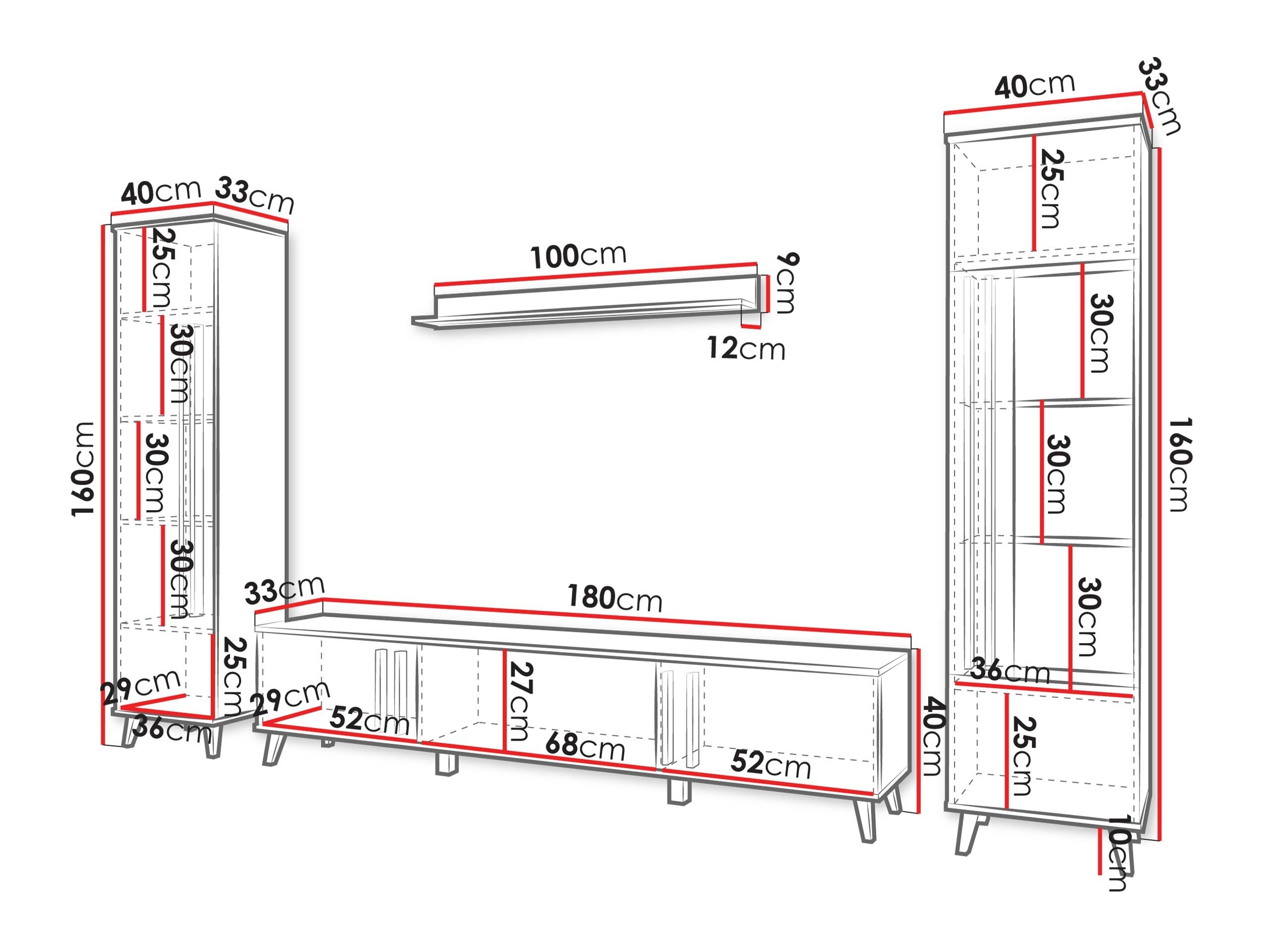 Stuemøbelsæt Temora 103 (Grafit)
