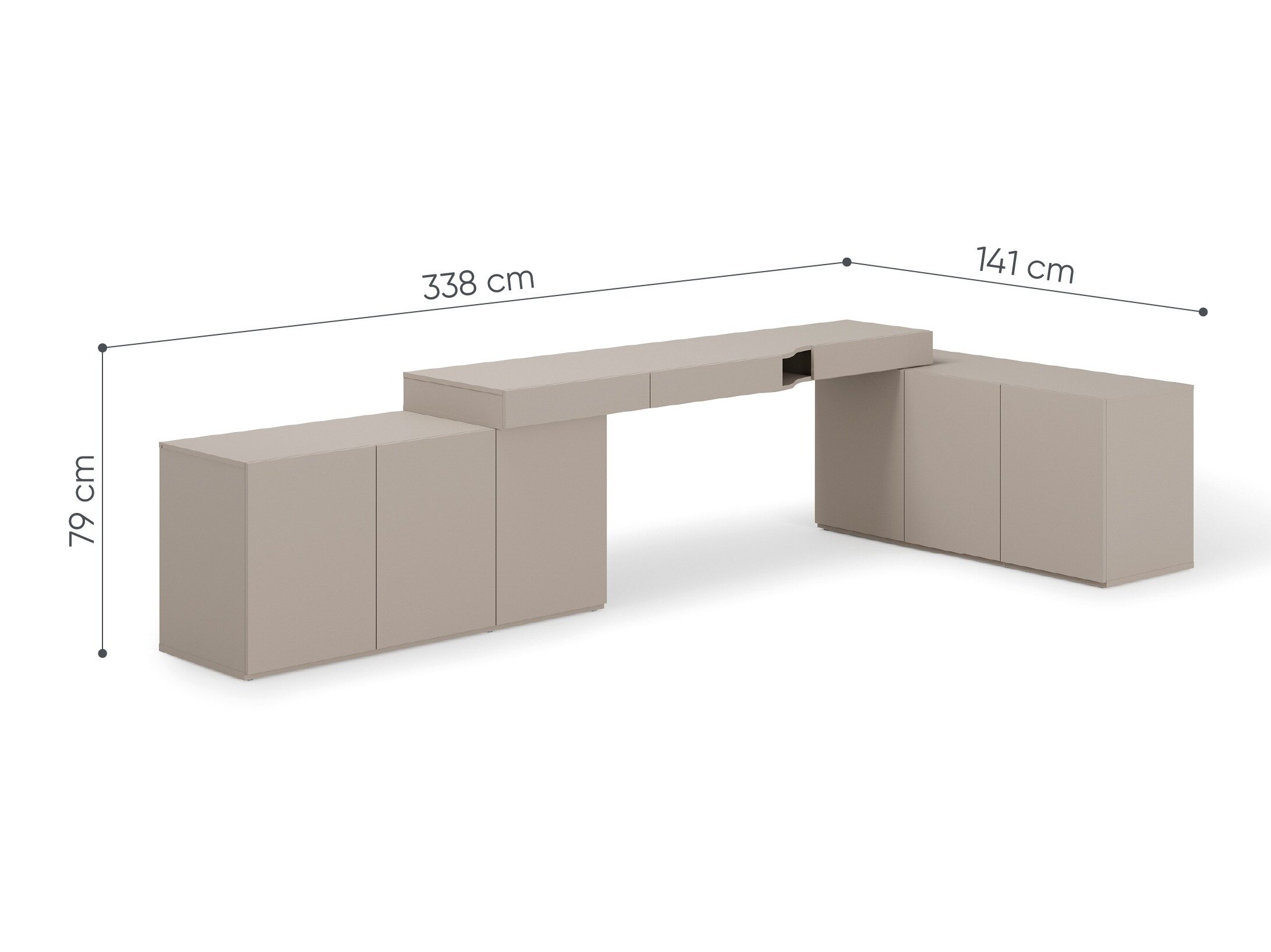 Hjørneskrivebord Evareve 115 (Venstre)