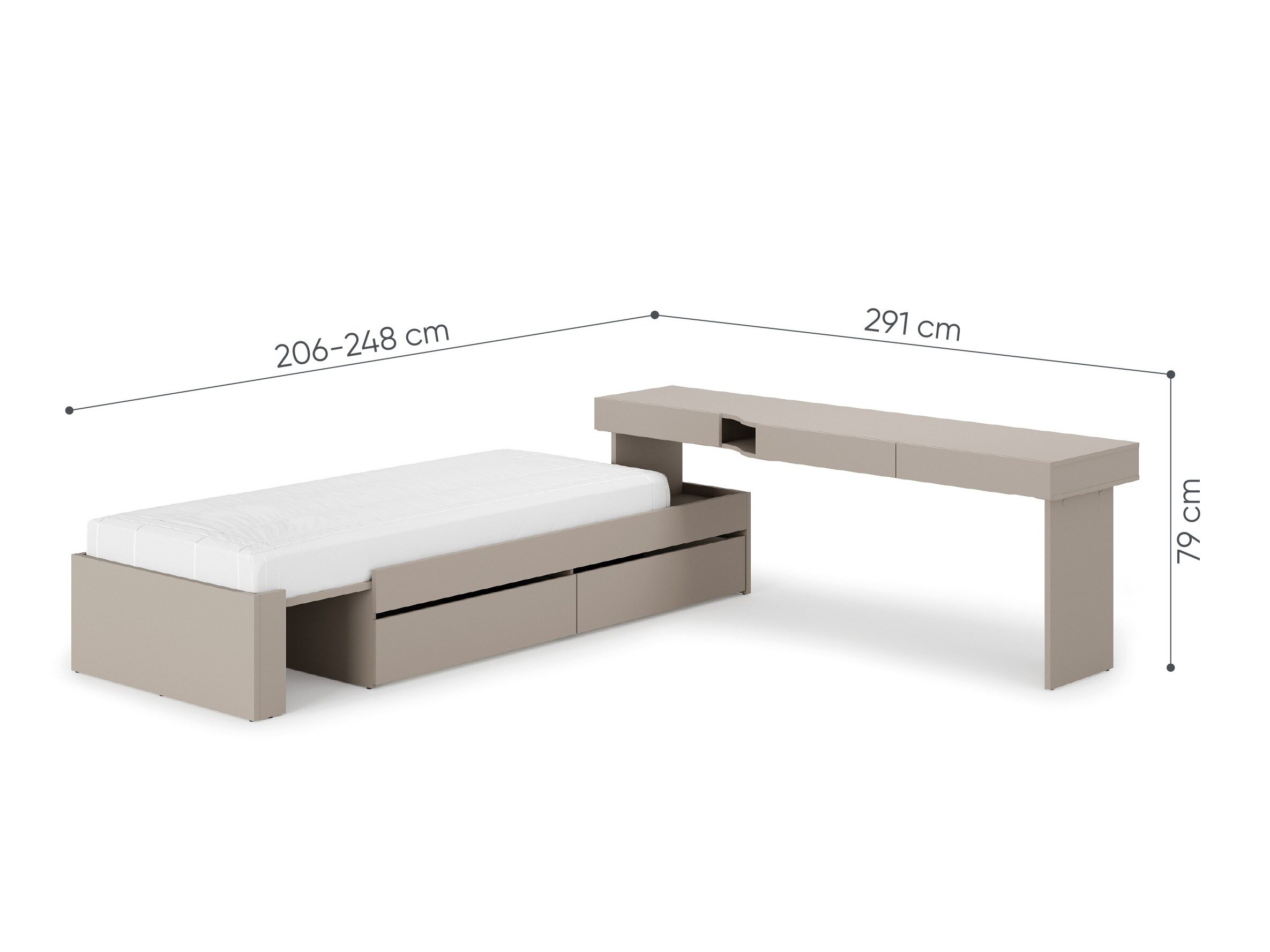 Møbelsæt Evareve 117 (Højre)