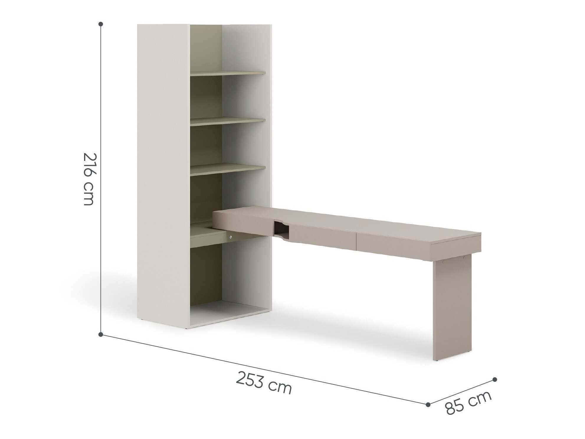 Hjemmekontorsæt Evareve 120 (Højre)