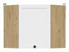 Modulaire wandhoekkast Classic White Oak 101