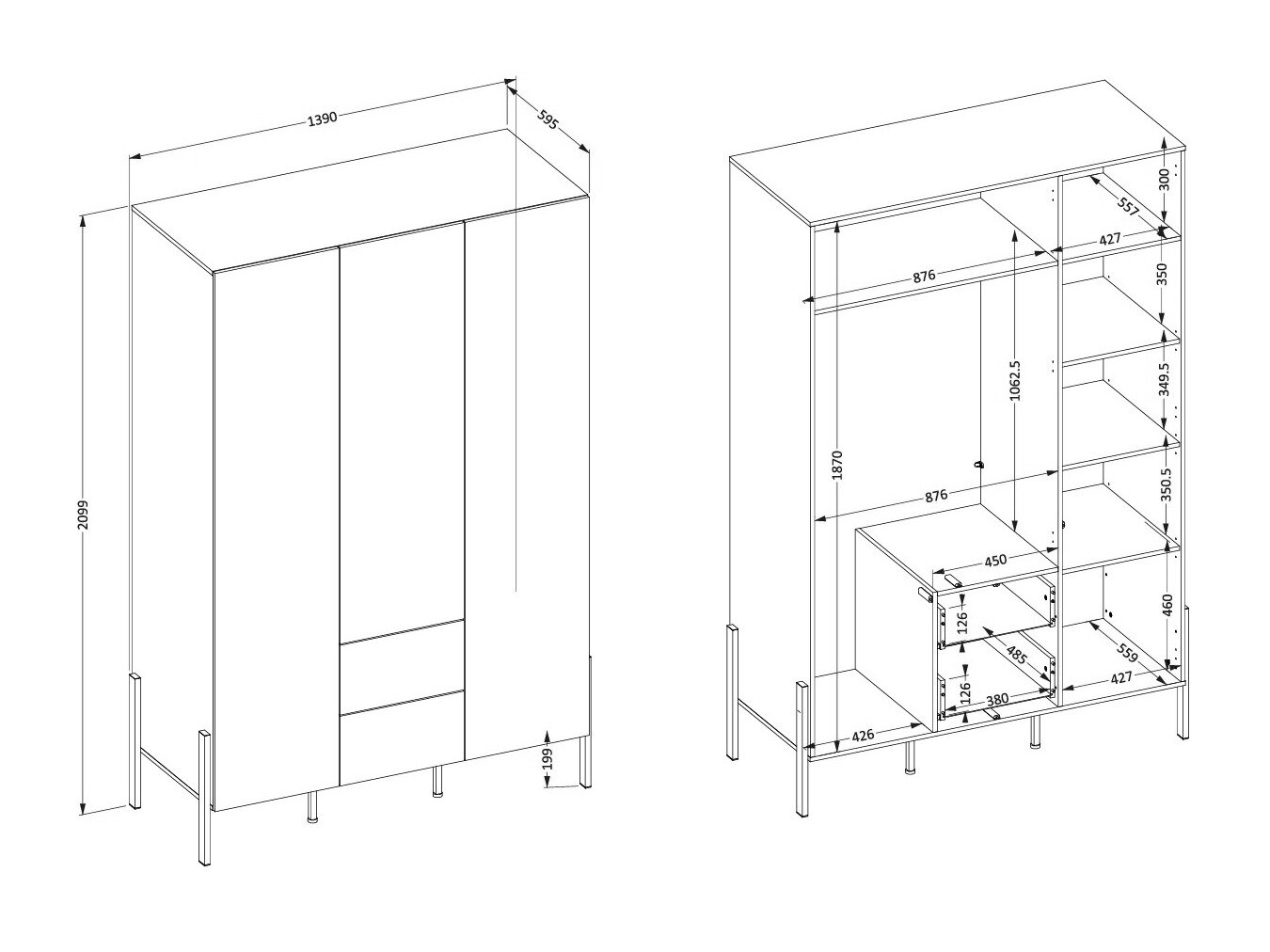 Soveværelsessæt Etsore 114