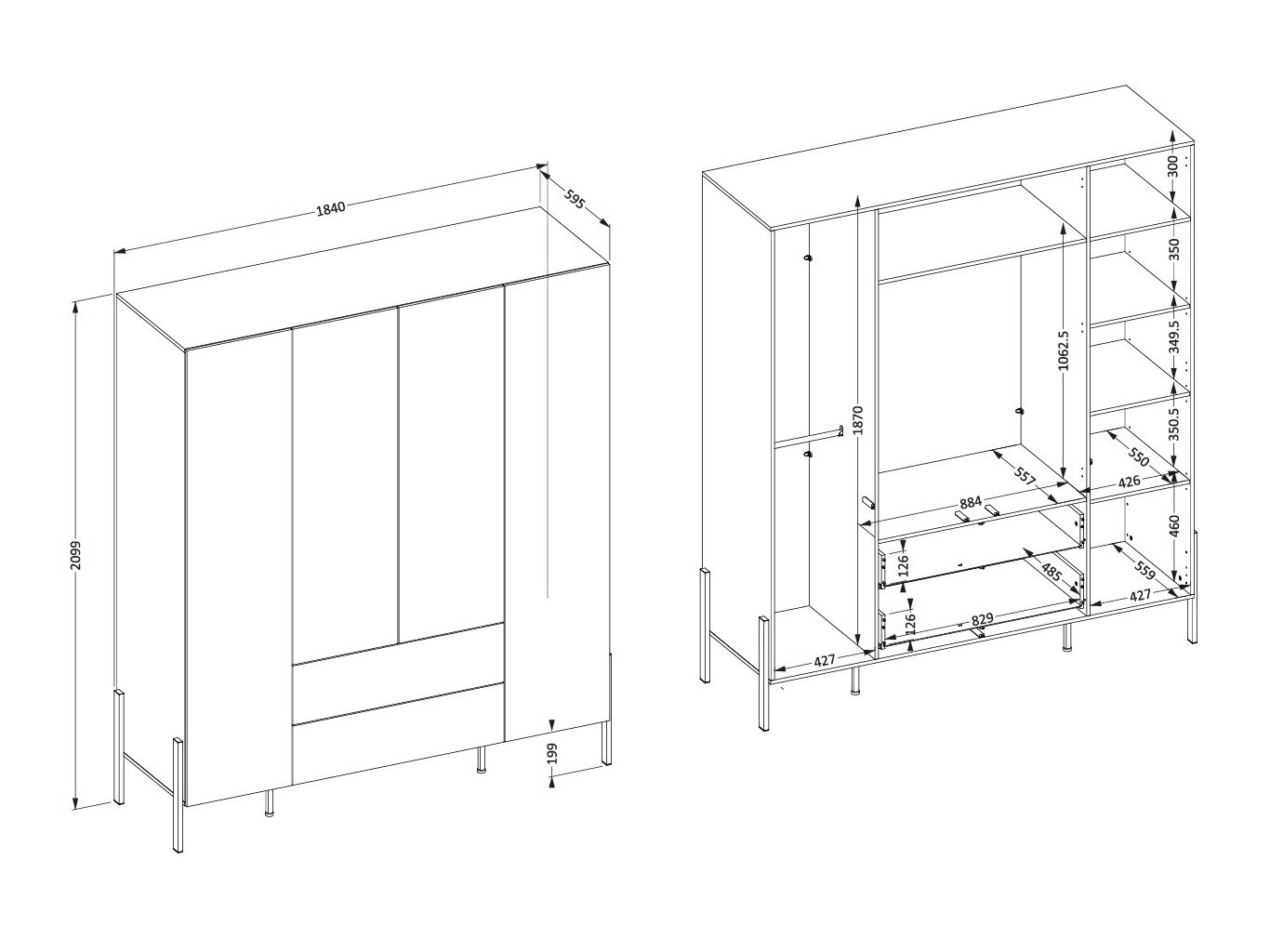 Soveværelsessæt Etsore 115