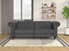 Chesterfield dīvāns Tulsa 217 (Tumši pelēks)