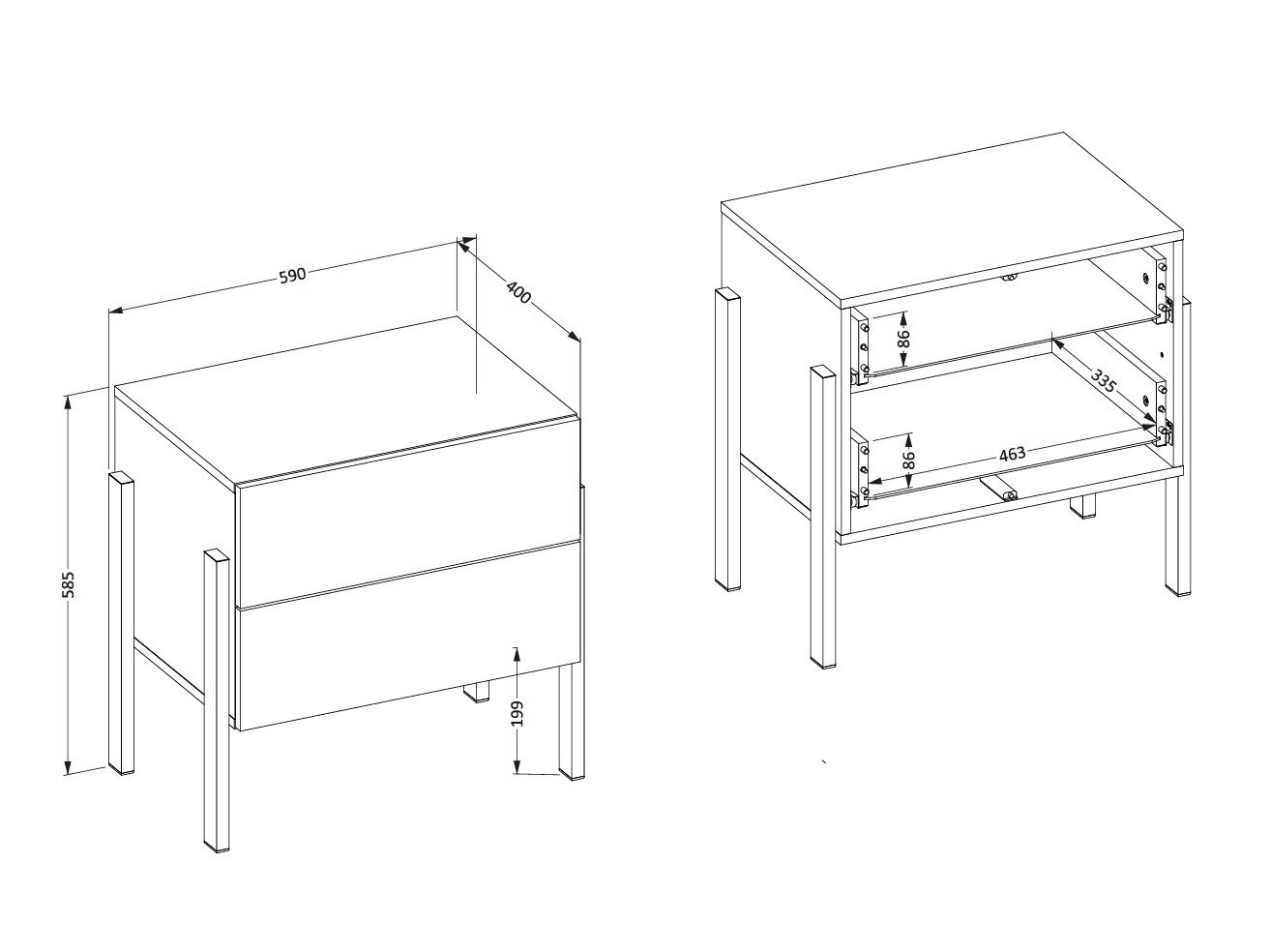 Soveværelsessæt Etsore 115