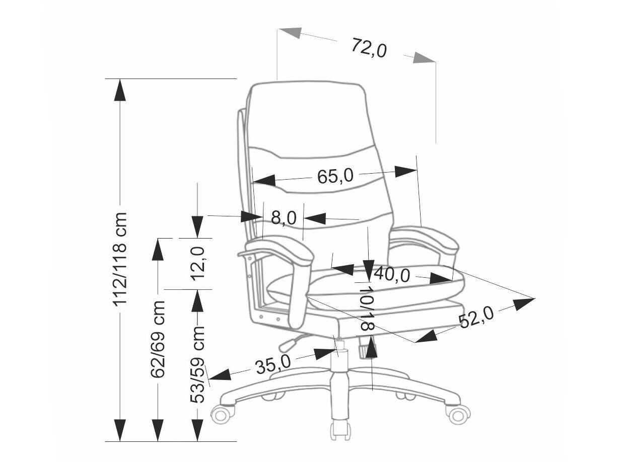 Kontorstol Houston 2003 (Sort)