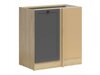Modulaire hoekkast Classic Grey Oak 115