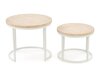Salontafel set Houston 951 (Licht travertin + Wit)