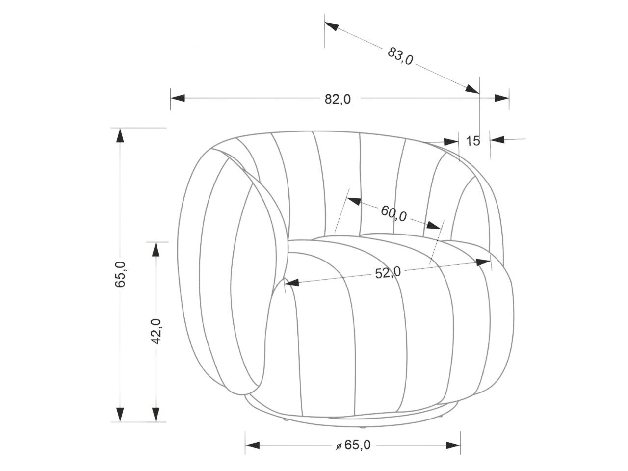 Lænestol Houston 2007
