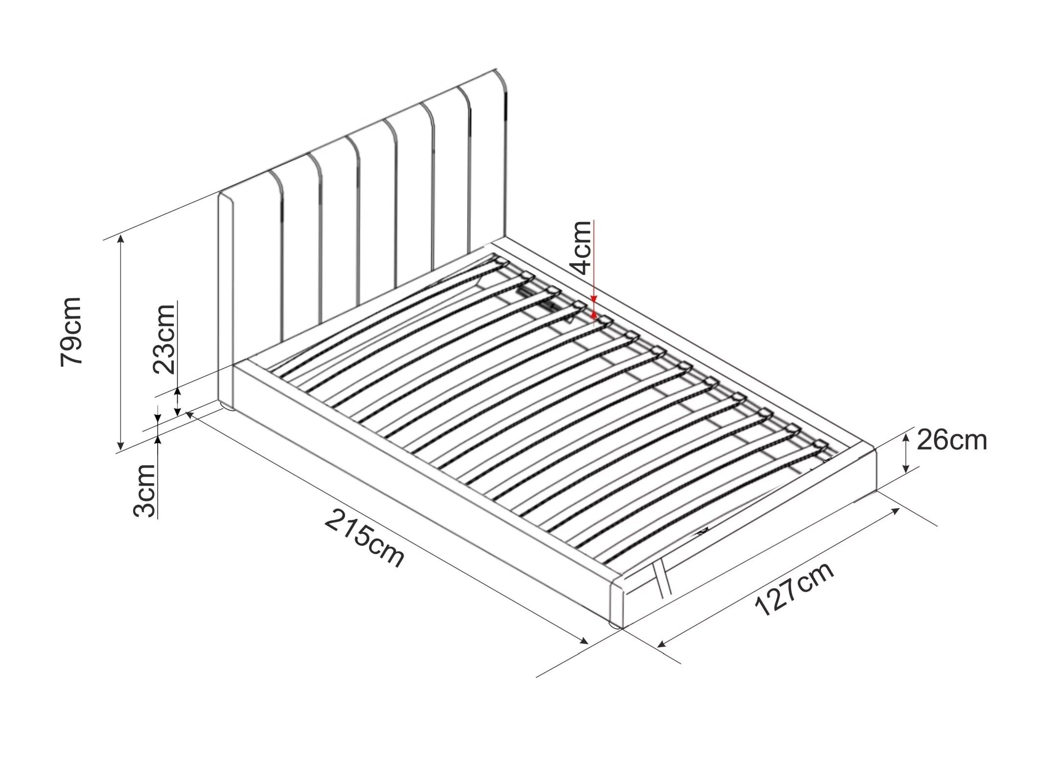 Bed Detroit 412 (Bluvel 28)