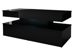 Salontafel Monfero (Zwart + Glanzend zwart)