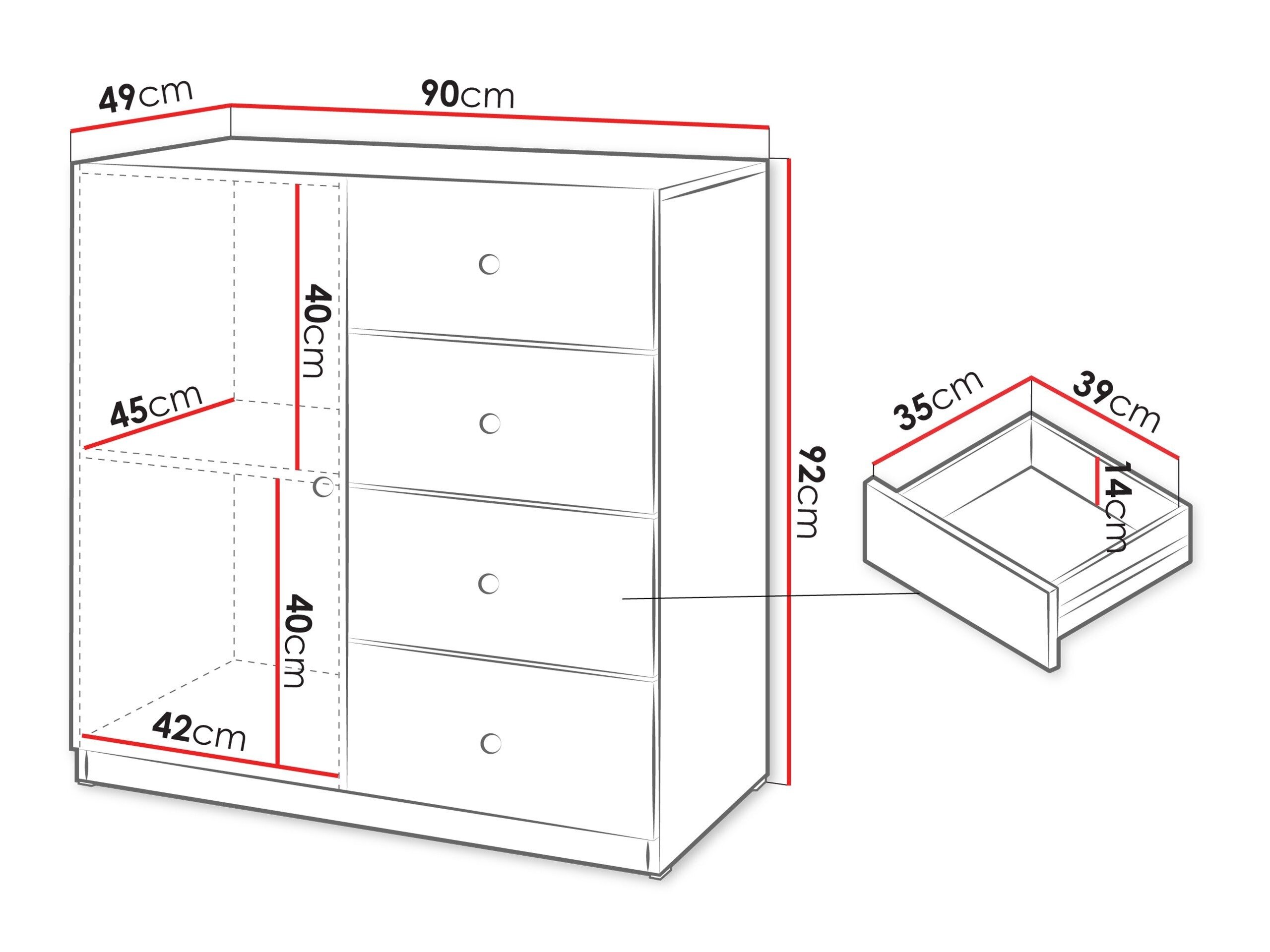 Kommode Comfivo Lenitas