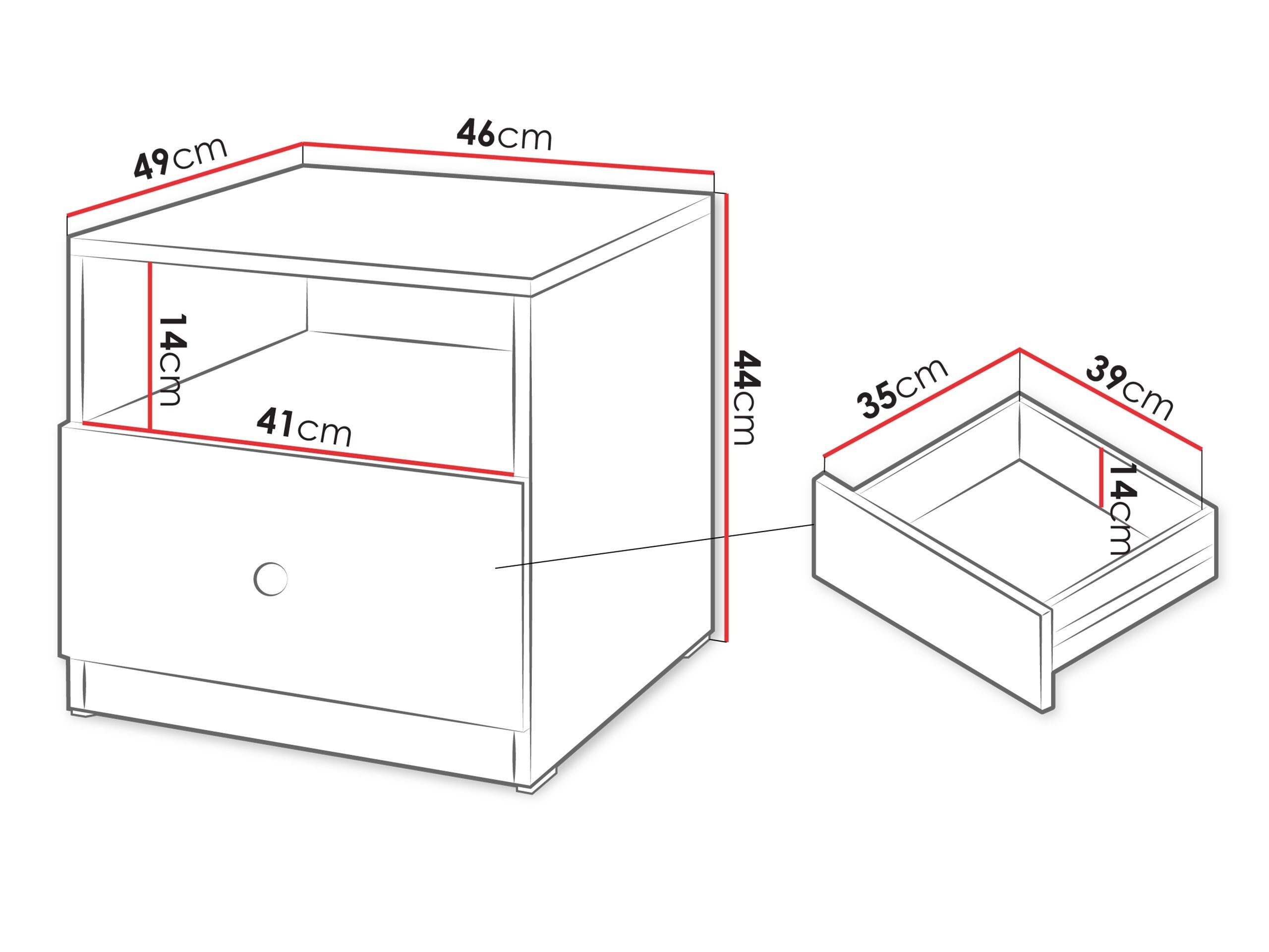 Sengebord Comfivo Meleti 103