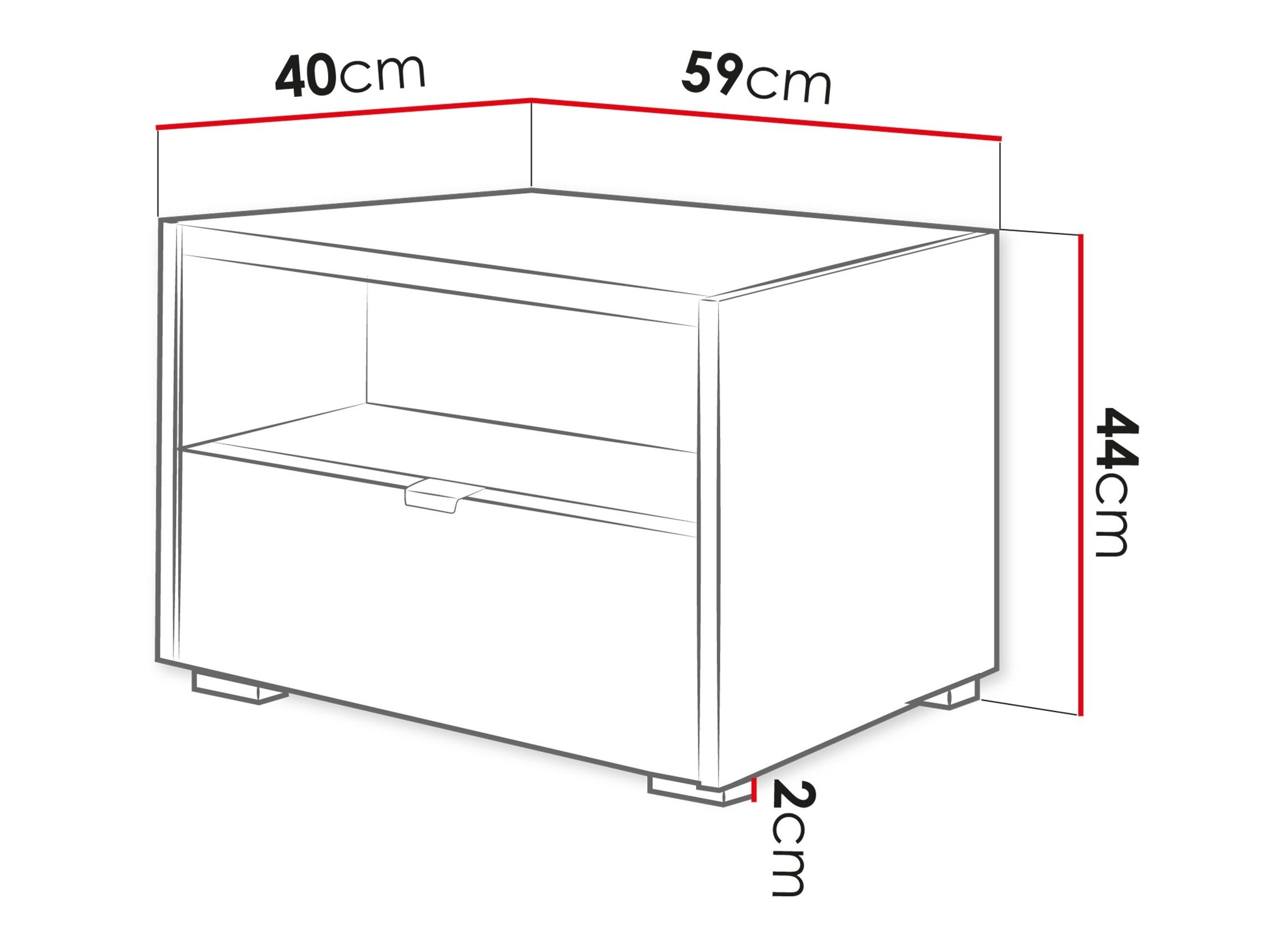 Sengebord Comfivo Ordo