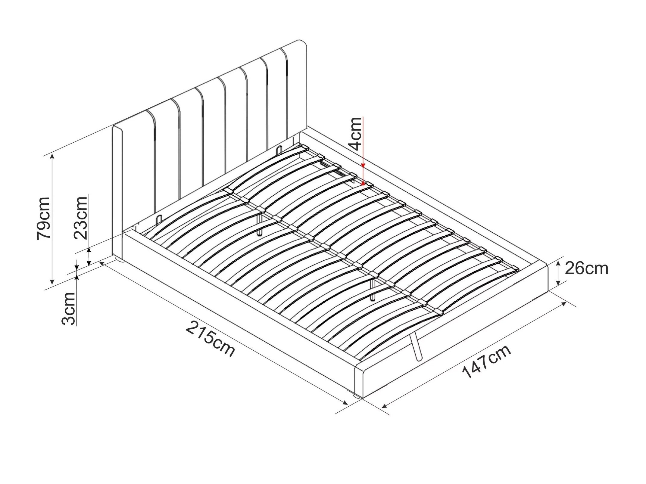 Bed Detroit 412 (Bluvel 28)