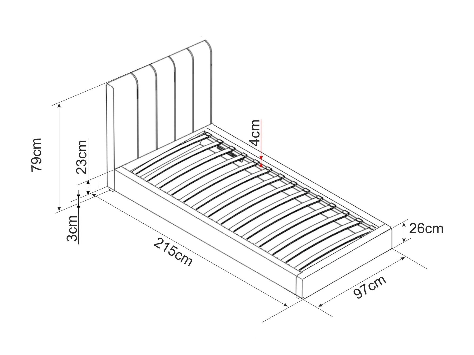 Bed Detroit 412 (Bluvel 28)