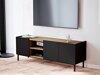 TV-meubel Veldome 102 (Zwart + Lichtbruin)