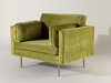Fauteuil Dallas 100 (Groen + Bruin)