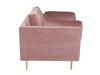 Fauteuil Dallas 100 (Stoffig roze + Bruin)