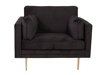 Fauteuil Dallas 100 (Zwart + Bruin)