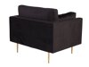 Fauteuil Dallas 100 (Zwart + Bruin)