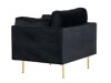 Fauteuil Dallas 100 (Zwart + Bruin)