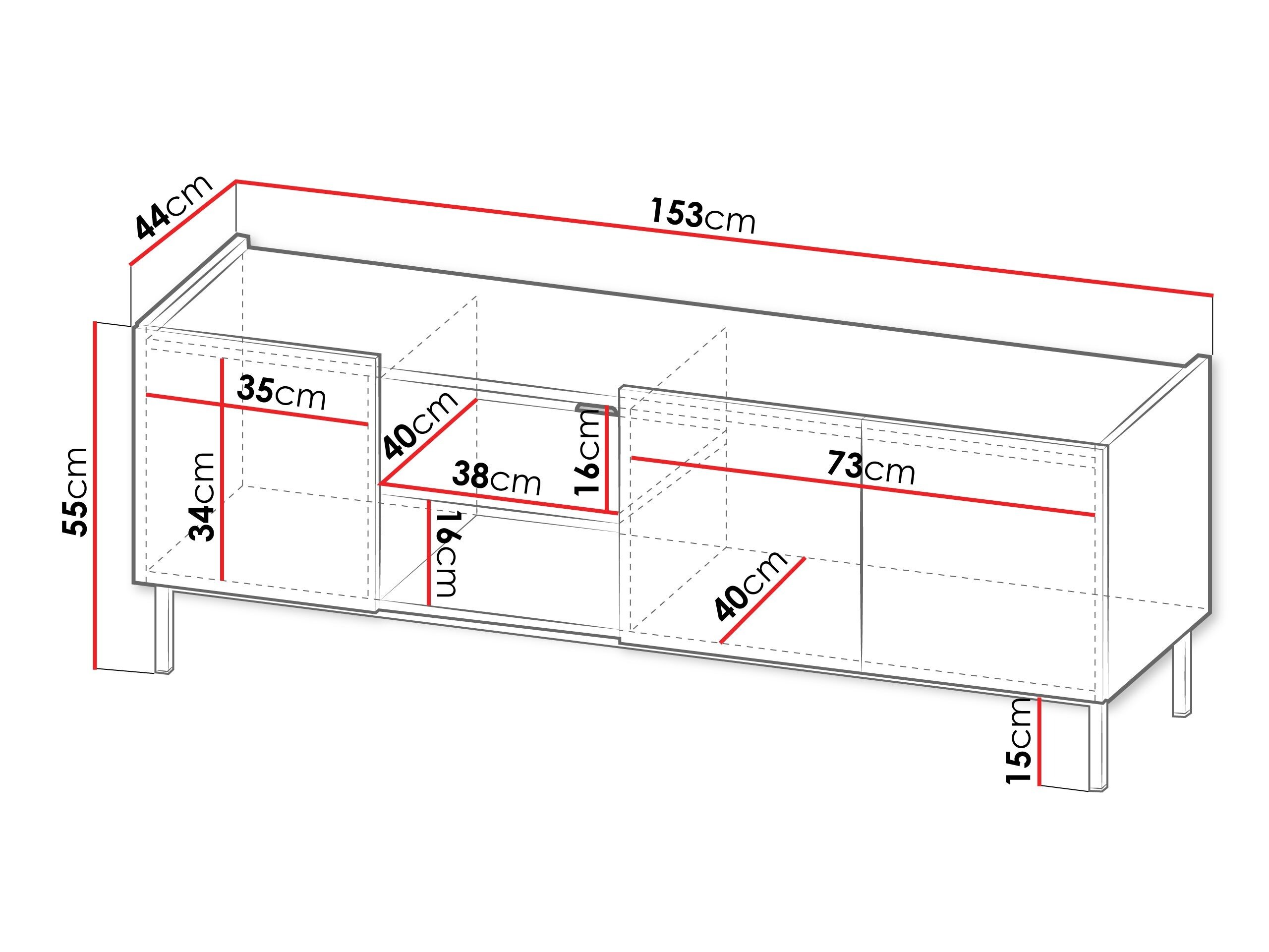 TV-bord Veldome 102 (Kashmir + Egetræ)