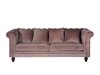 Chesterfield dīvāns Dallas 255 (Dusty rozā)