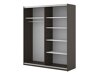 Riidekapp Austin 372 (Tume tamm + Must)