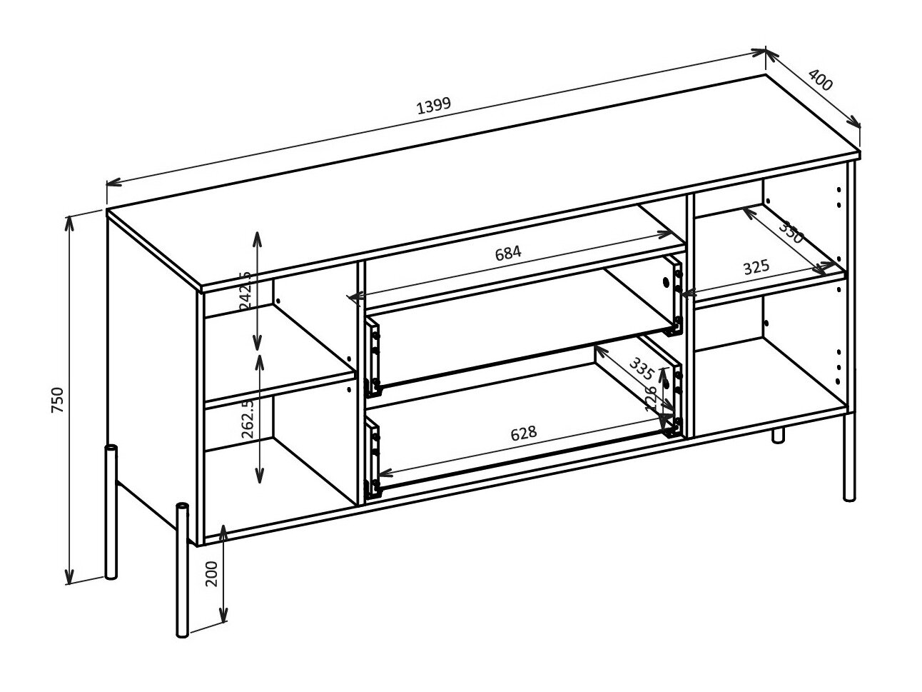 Kommode Levtenu 115 (Kashmir)