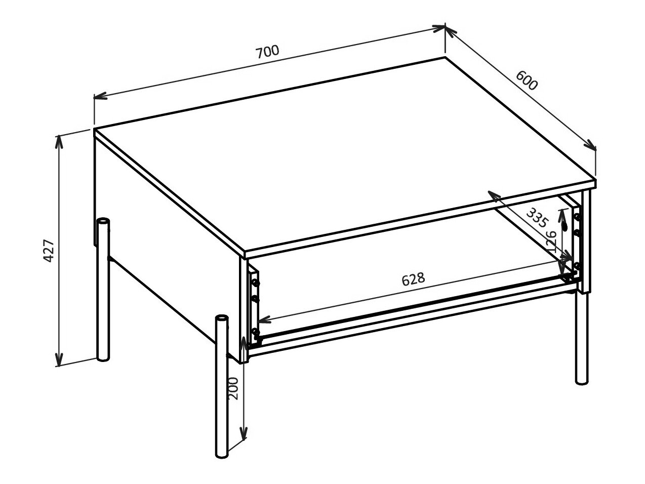 Sofabord Levtenu 116 (Egetræ)