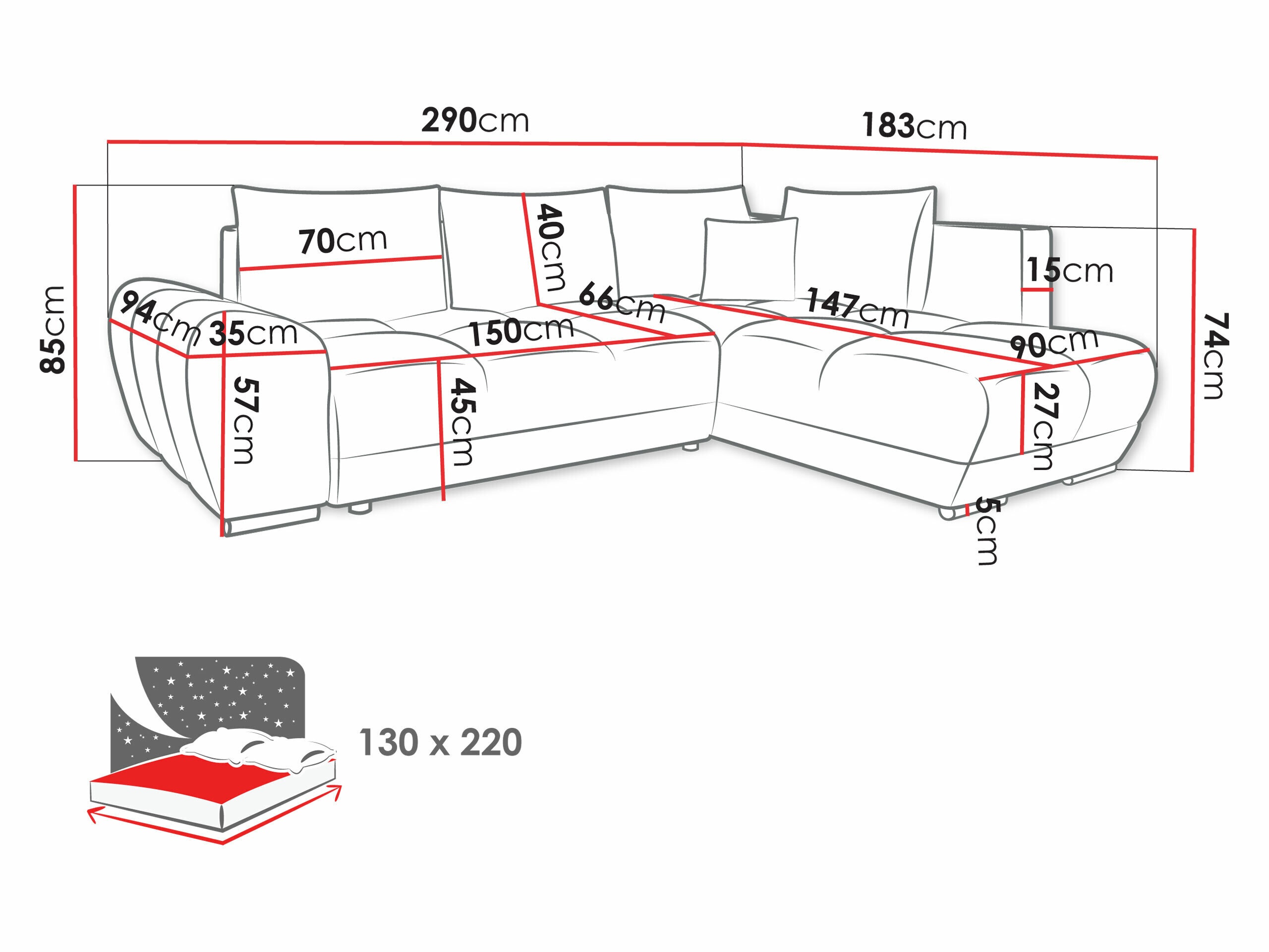 Hjørnesofa Camden 107 (Velo 636)
